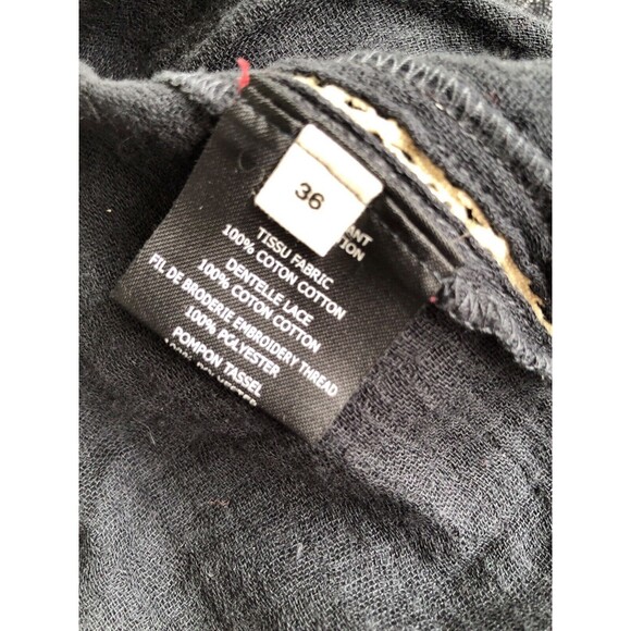 Isabel Marant Etoile Embroidered Boho Wide Sleeve Top Size 36 - Picture 9 of 10